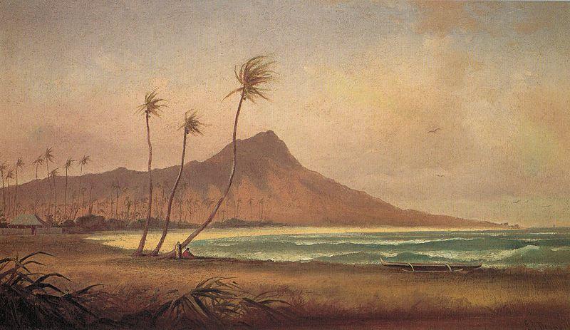 Gideon Jacques Denny Waikiki Beach oil painting picture